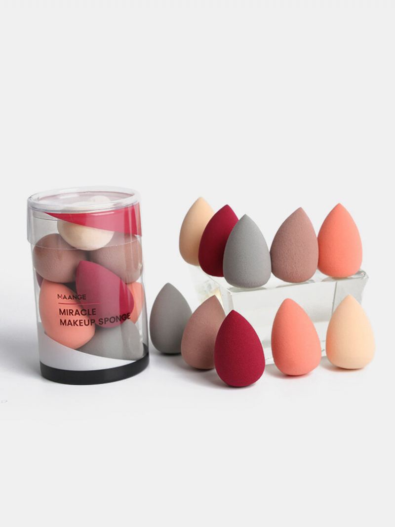 10 Ks Mini Make-up Puff Mokré-dry Dual Purpose Tykev Cushion Houbička Beauty Eggs