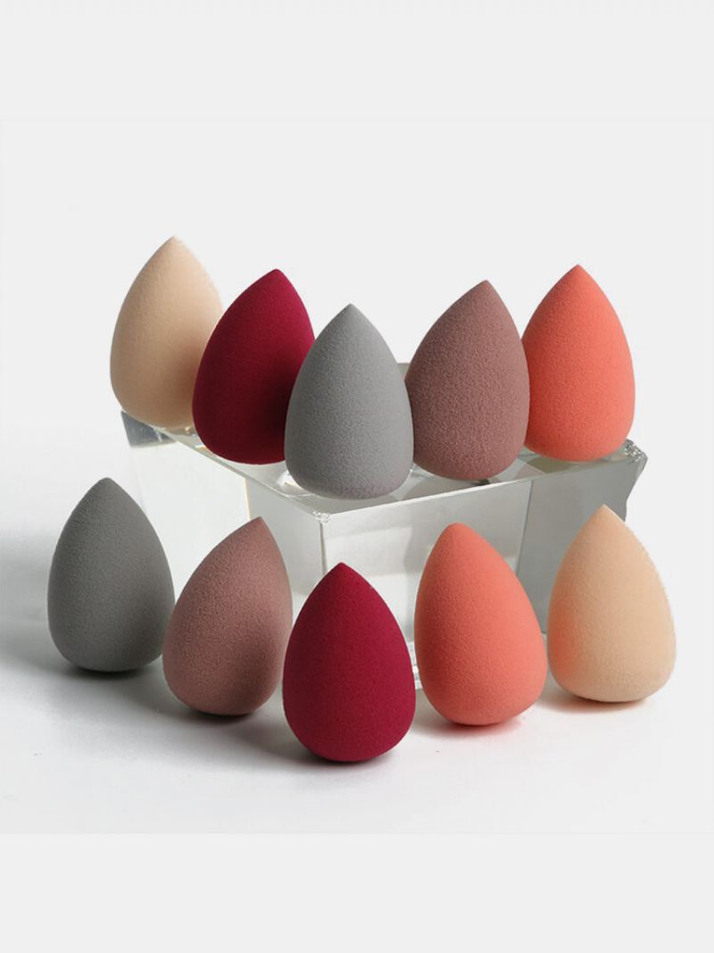 10 Ks Mini Make-up Puff Mokré-dry Dual Purpose Tykev Cushion Houbička Beauty Eggs