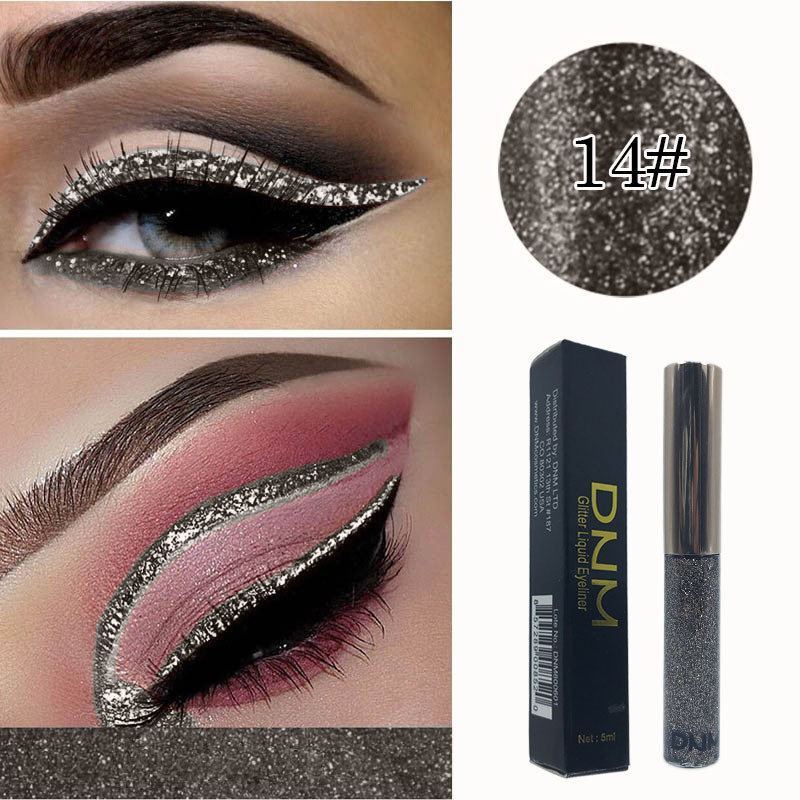 16 Barev Lesklé Perleťové Tekuté Pero Na Oční Linky Kovové Flitry Diamantové Na Make-up