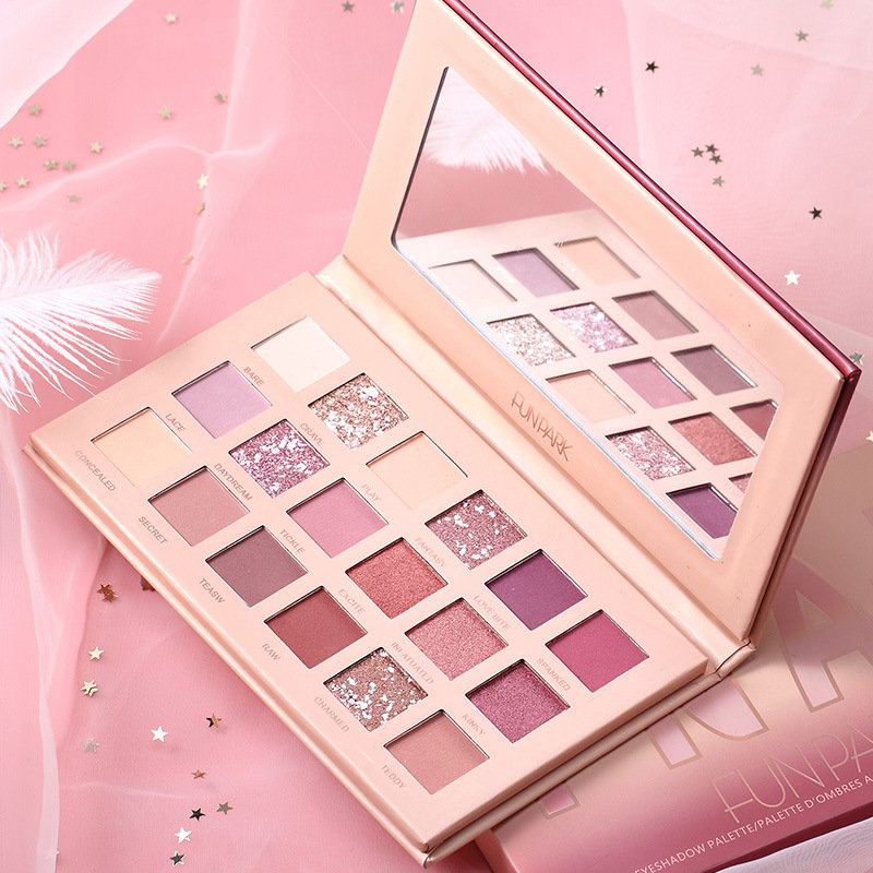 18 Barev Desert Rose Perleťová Zářivá Matná Paleta Očních Stínů Dlouhotrvající Oční Make-up