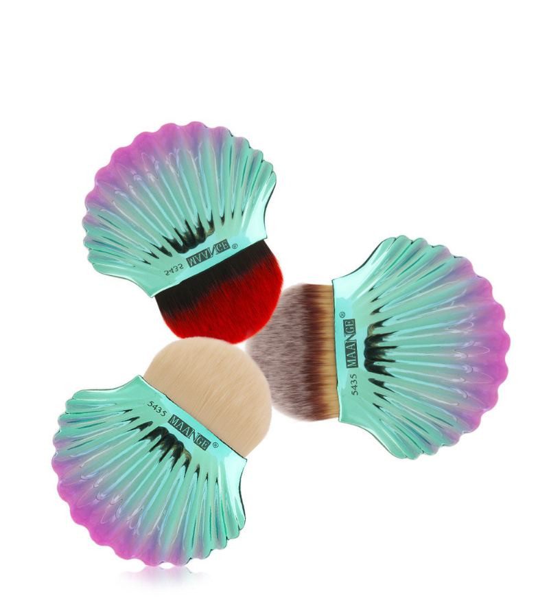 1ks Big Shell Powder Brush Štětce Na Make-up Pro Ženy Kosmetické Pomůcky