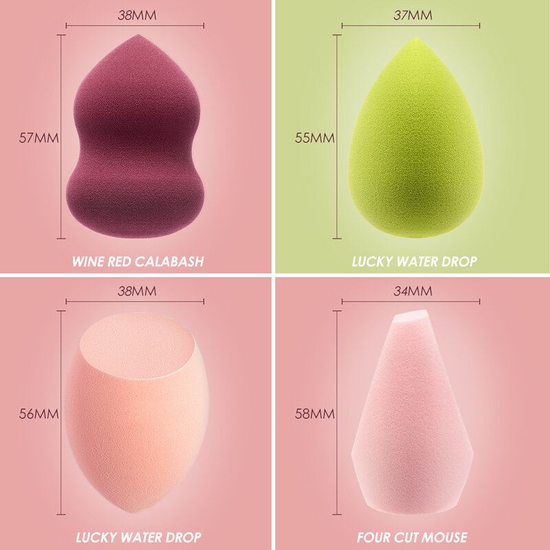 3 Barvy Air Cushion Sponge Puff Suché-mokré Profesionální Make-up Nástroje Na Líčení Na Pudr Na Dvě Použití