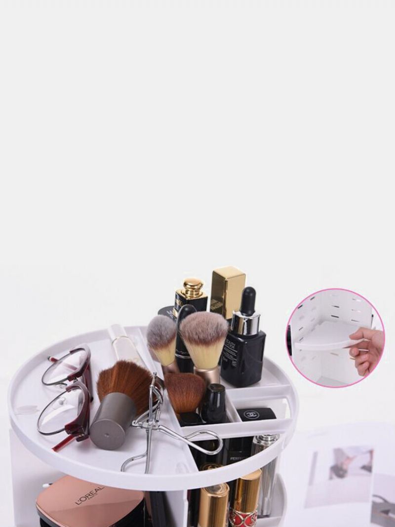 360 Otočný Organizér Na Make-up Odnímatelný Multifunkční Kosmetický Úložný Box