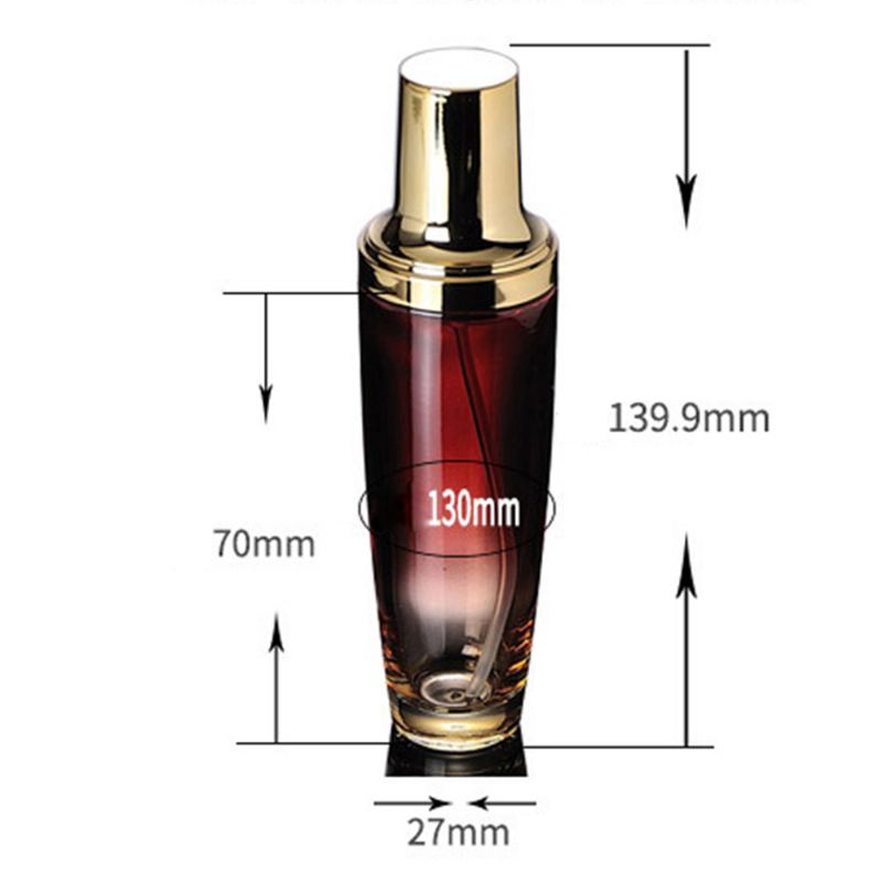 50ml Prázdná Pumpička Lahvička Na Lotion Pro Ženy Malé Plnitelné Skleněné Lahvičky S Rozprašovačem Na Make-up Kosmetické Základové Krémové Mléko Esenciální Olej