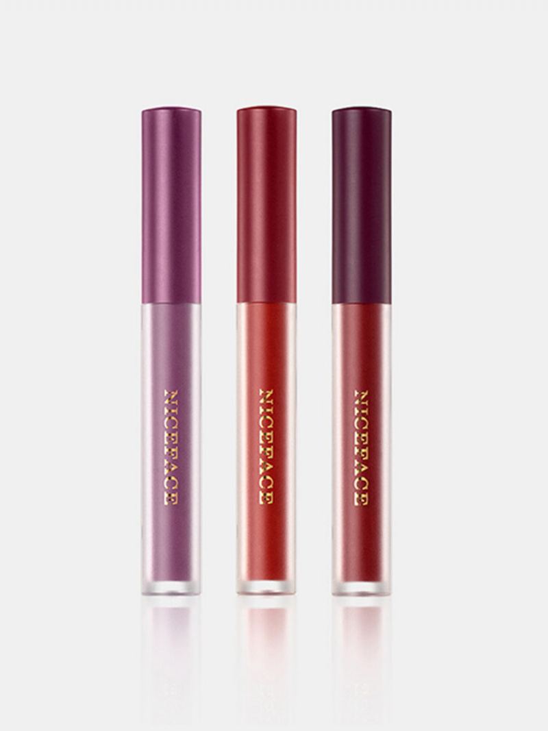 6 Ks Matte Lip Glaze Set Sametový Nepřilnavý Kelímek Vodotěsný Make-up Na Rty S Leskem Na Rty