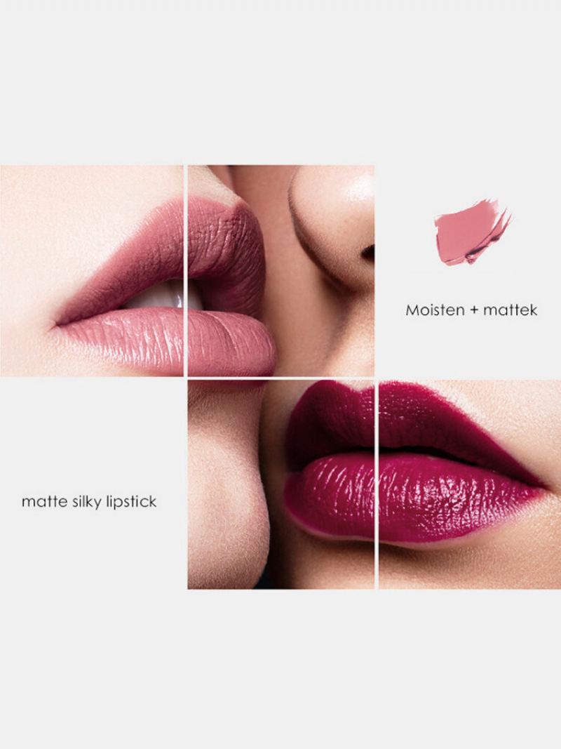 6 Ks Matte Lip Glaze Set Sametový Nepřilnavý Kelímek Vodotěsný Make-up Na Rty S Leskem Na Rty