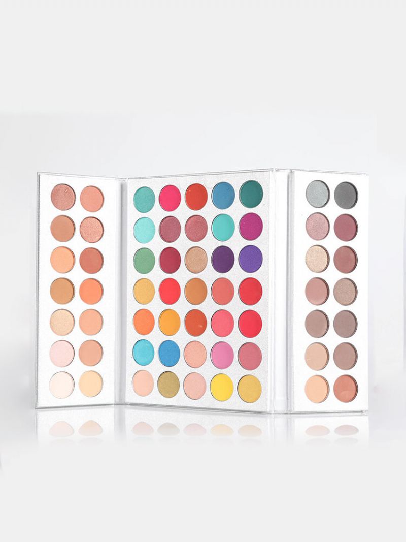 63colors Pro Paleta Očních Stínů Kouřově Matné Oční Stíny S Třpytivým Zvýrazňovačem Bronzer