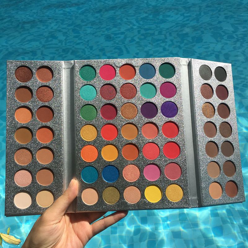 63colors Pro Paleta Očních Stínů Kouřově Matné Oční Stíny S Třpytivým Zvýrazňovačem Bronzer