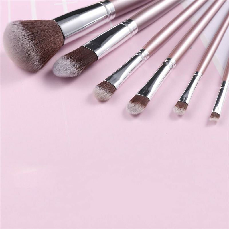 6ks Štětců Na Make-up Sada Očních Stínů Blend Lips Liner Powder Cosmetics Tool