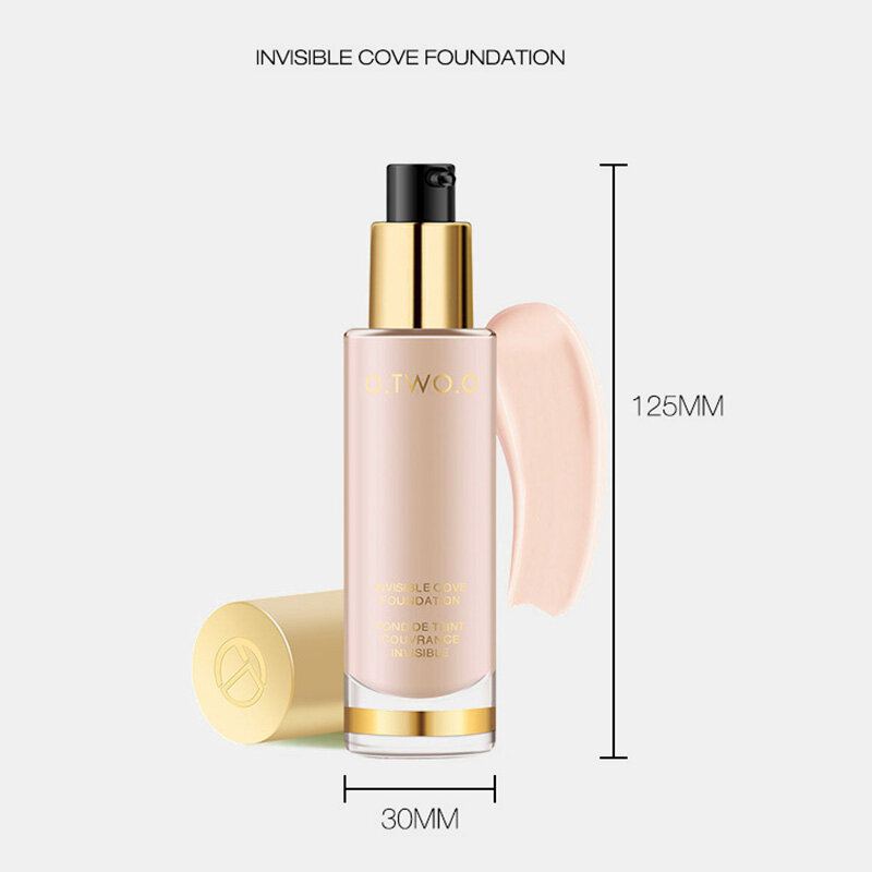 8 Barev Liquid Foundation Full Coverage Concealer Whitening Moisturizer Waterproof Face Makeup