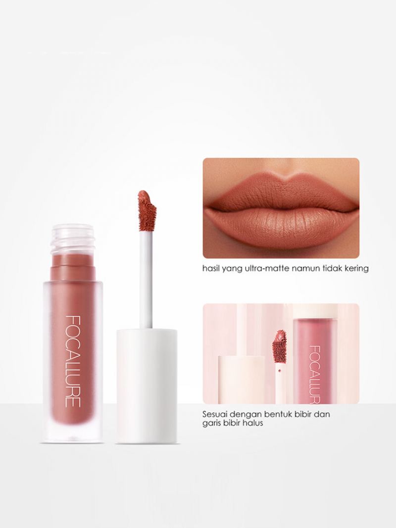 8 Barev Matte Lip Glaze Vodotěsný Nepřilnavý Lesk Na Rty Bez Vyblednutí