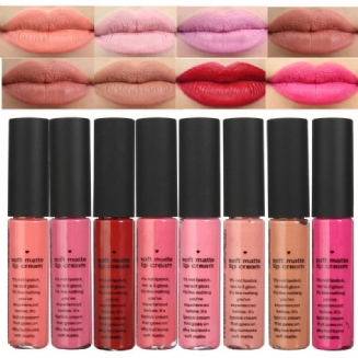 8 Barev Soft Matte Lip Gloss Liquid Stick Dlouhotrvající Make-up Kosmetika