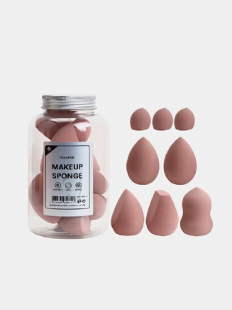 8 Ks/láhev Makeup Puff Beauty Eggs Mokré Sušení Dual Purpose Tykevová Piškotová Vejce