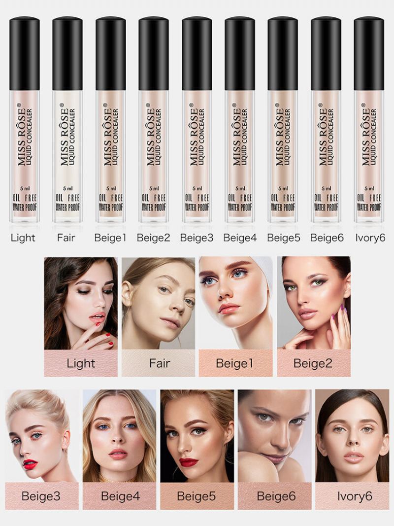 9 Barev Face Contour Makeup Concealer Oil Control Vodotěsná Tekutá Báze S Plným Krytím