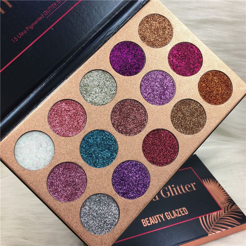 Beauty Glazed Colorful Shimmer Eyeshadow Palette Dlouhotrvající Přírodní Make-up Očních Stínů