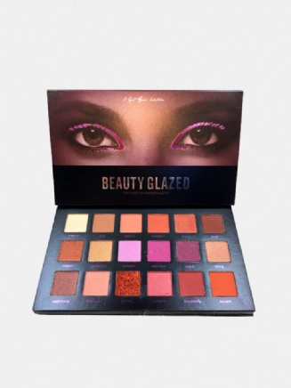 Beauty Glazed Matný Třpytivý Paleta Očních Stínů Oční Make-up Třpytky Přirozeně Dlouhotrvající