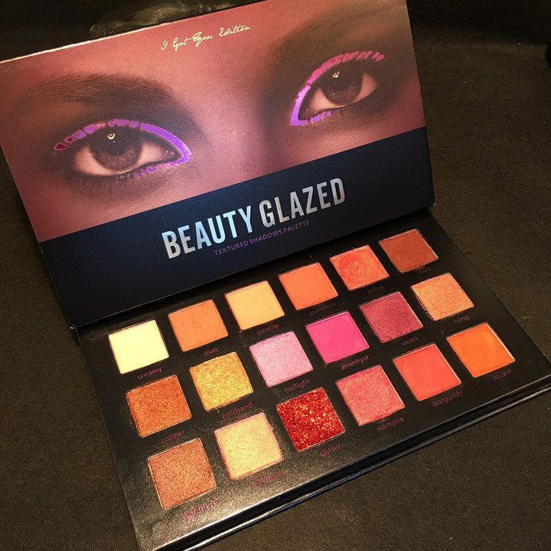 Beauty Glazed Matný Třpytivý Paleta Očních Stínů Oční Make-up Třpytky Přirozeně Dlouhotrvající