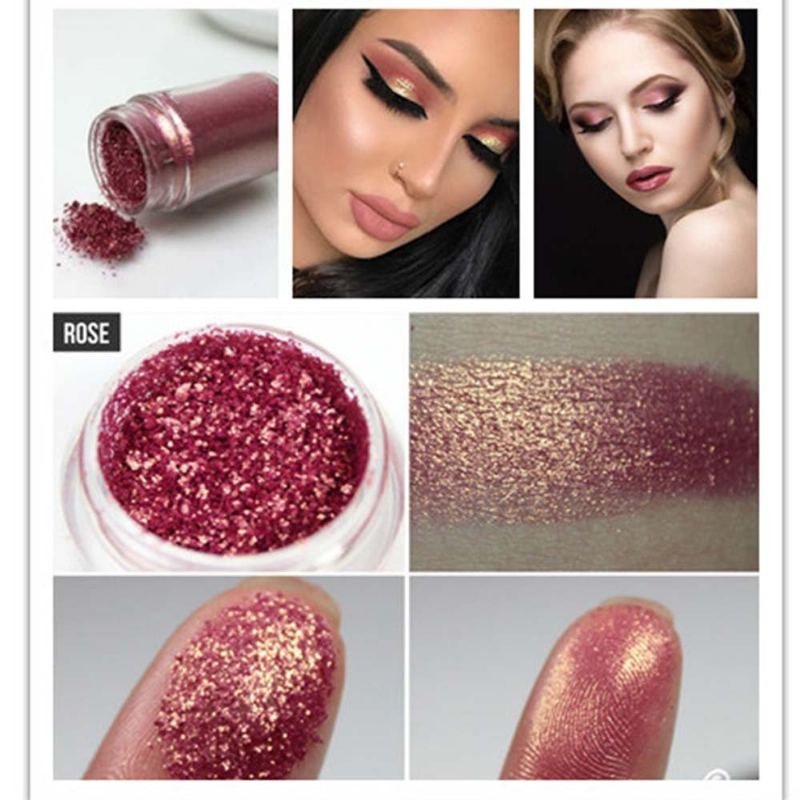 Calance Diamond Mermaid Glitter Oční Stíny Flash Powder Pigment Voděodolný Dlouhotrvající 6 Barev