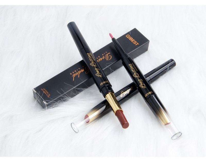 Dvojitá Matná Rtěnka Lasting-lasting Lip Stick Plnobarevná Maroon Matte Lip Makeup Na Rty