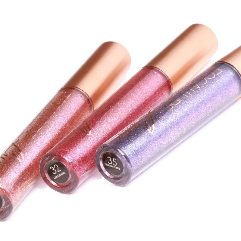 Focallure Glitter Color Matný Lesk Na Rty Diamond Sand Sexy Perleťová Tekutá Rtěnka 6 Barev