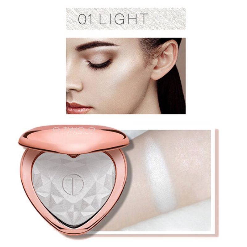 Heart Shimmer Highlighters Palette Lasting Glow Face Highlighter Pudr Pro 3d Make-up Obličeje