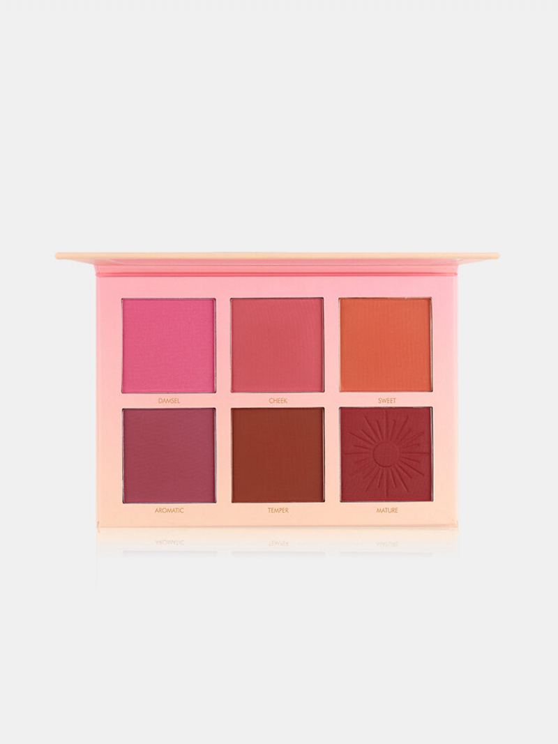 Imagic Blush Makeup Palette 6colors Profesionální Tvářenka Na Tvářenku Pearl Orange Pigment Blushes