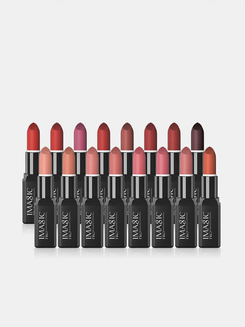 Imagic Matte Velvet Lipstick 16colors Voděodolná Dlouhotrvající Nahá Lesklá Rtěnka