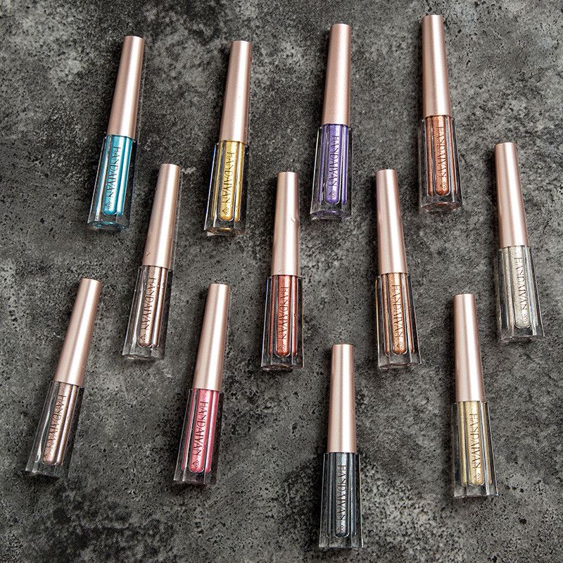 Liquid Eyeshadow Diamond Single Colour Shimmer Glitter Lasting Eye Shadow Beauty