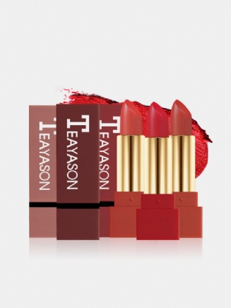 Matná Rtěnka Fashion Red Long-trining Lip Stick Voděodolná Plnobarevný Make-up Na Rty