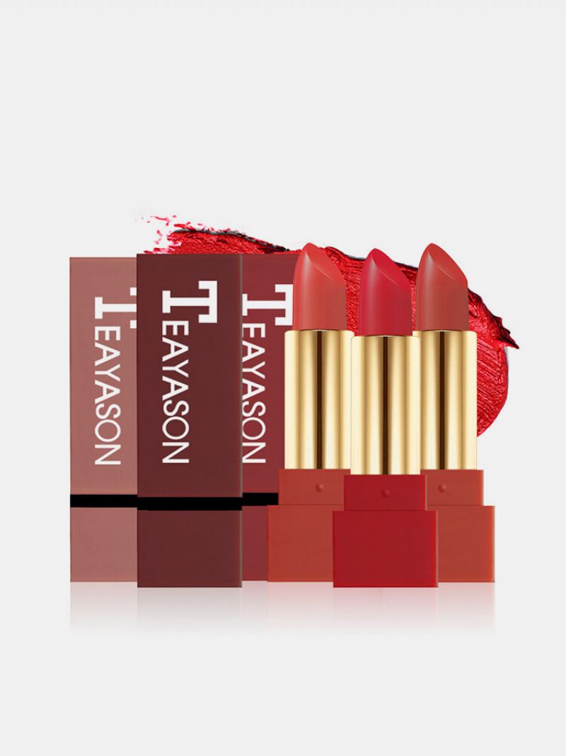 Matná Rtěnka Fashion Red Long-trining Lip Stick Voděodolná Plnobarevný Make-up Na Rty