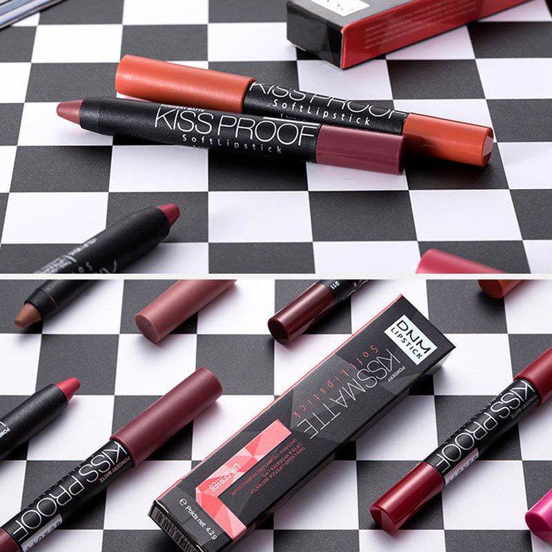 Matná Rtěnka Pen Kiss Proof Non-stick Cup Měkká Dlouhotrvající Make-up Na Rty