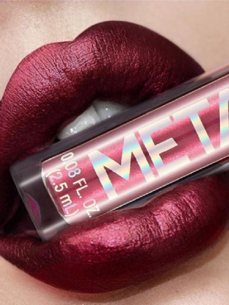 Metal Shimmer Tekutá Rtěnka Dlouhotrvající Třpytivý Lesk Na Rty Non Sticky Lip Stick Makeup Na Rty