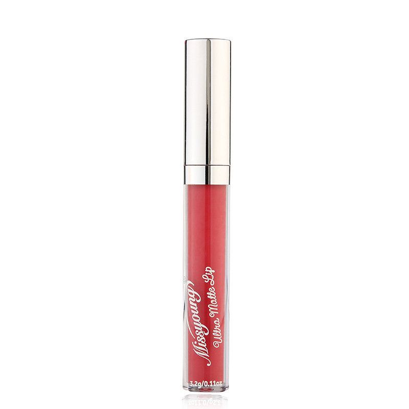 Missyoung Matná Tekutá Rtěnka Velvet Nude Pigment Lips Tint Beauty Sexy Metalický Lesk Na Rty