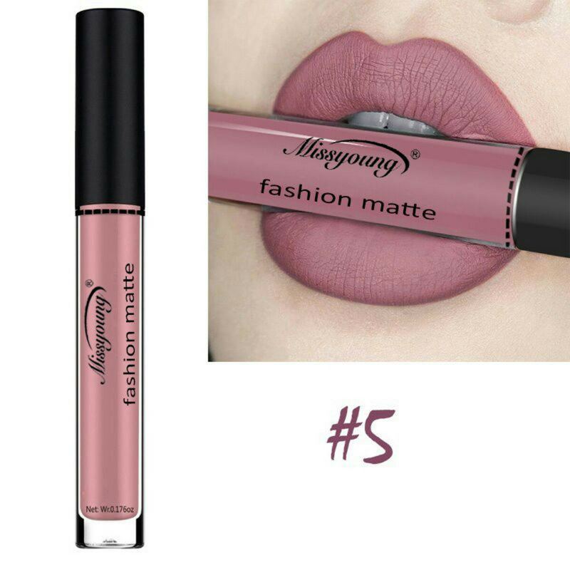 Missyoung Matte Liquid Lipstick Gloss Lips Makeup Vodotěsný Dlouhotrvající Lesk Na Rty