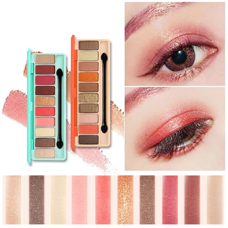 Novo Desetibarevná Paleta Očních Stínů Dlouhotrvající Oční Stíny Sada Pro Dívky Eye Makeup Beauty