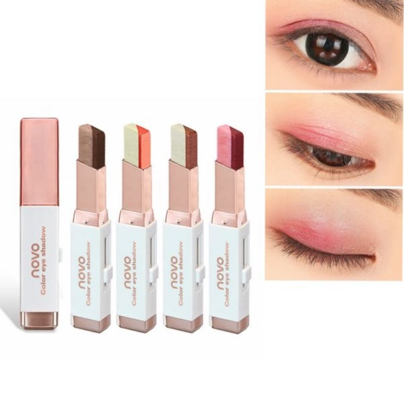 Novo Double Color Eye Shadow Stick Gradient Colors Makeup Pearl Eyeshadow Pen 6 Barev