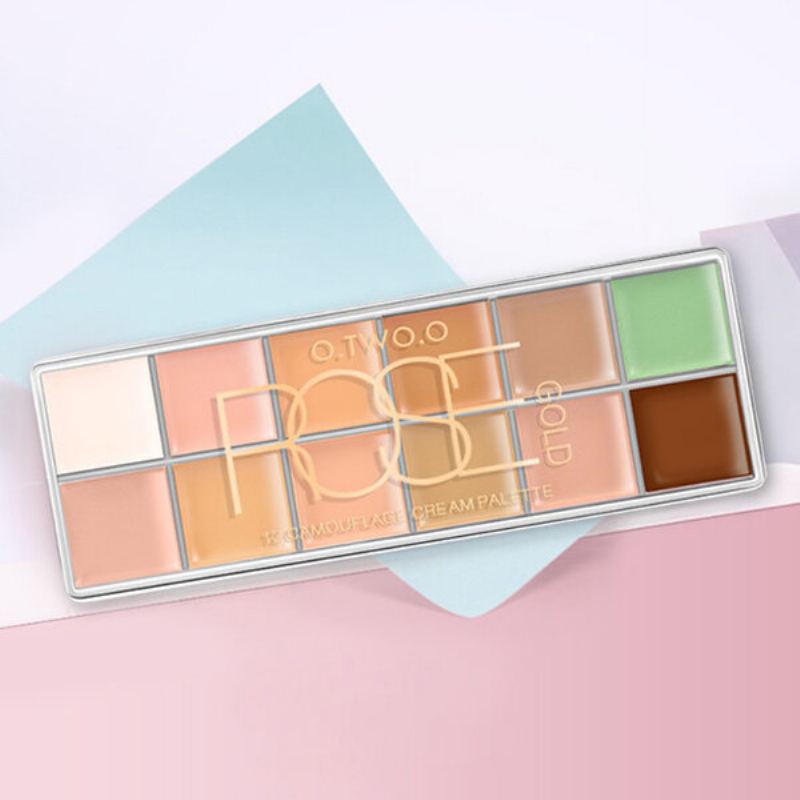 O.two.o 12 Colours Makeup Concealer Palette Contour Acne Cover Cream Dlouhotrvající Voděodolný Korektor