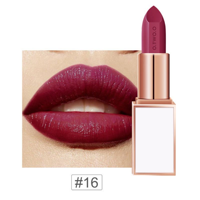 O.two.o Matte Lipstick Makeup Sametový Lesk Na Rty Dlouhotrvající Voděodolná Tyčinka Na Rty Lip Beauty Comestic