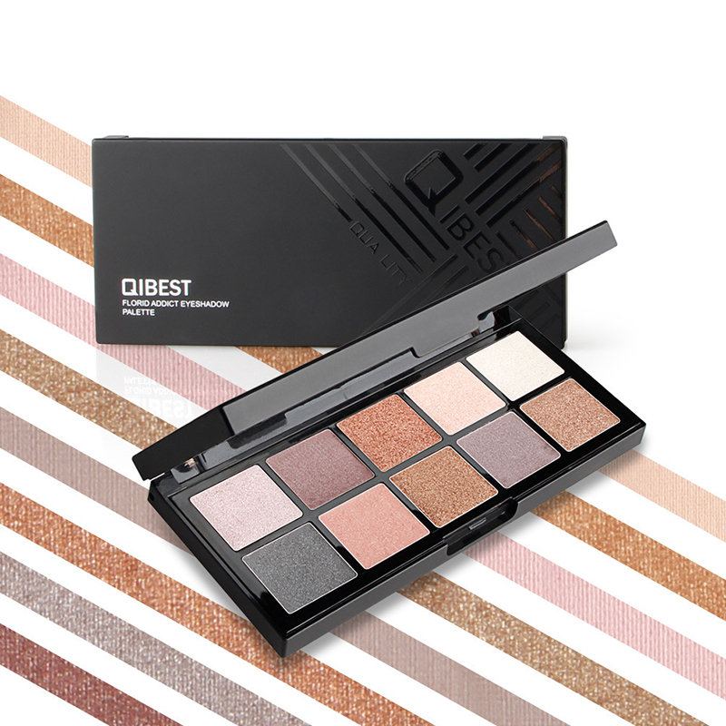 Paletka 10 Barev Smoky Eye Shadow Palette Shimmer Glitter Color Dlouhotrvající Paleta Očních Stínů