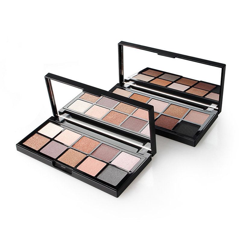 Paletka 10 Barev Smoky Eye Shadow Palette Shimmer Glitter Color Dlouhotrvající Paleta Očních Stínů