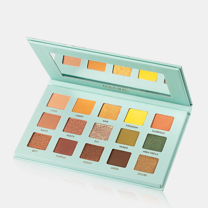 Paletka 15 Barev Pearly Polarized Eyeshadow Palette Dlouhotrvající Třpytivé Oční Stíny Matte Shimmer