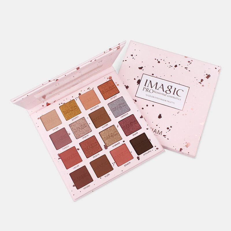 Paletka Očních Stínů Imagic Charming Glitter Eyeshadow 16colors Nude Matte Shimmer