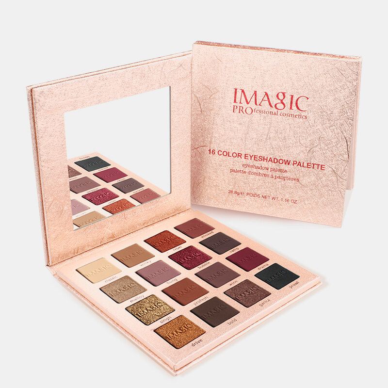 Paletka Očních Stínů Imagic Charming Glitter Eyeshadow 16colors Nude Matte Shimmer