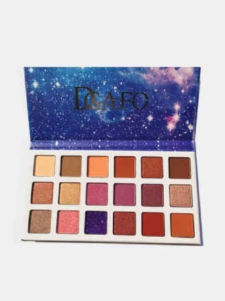 Paletka Očních Stínů S 18 Barvami Purple Starry Sky Long-trining Eye Shadow Eye Pressed Pigment Powder