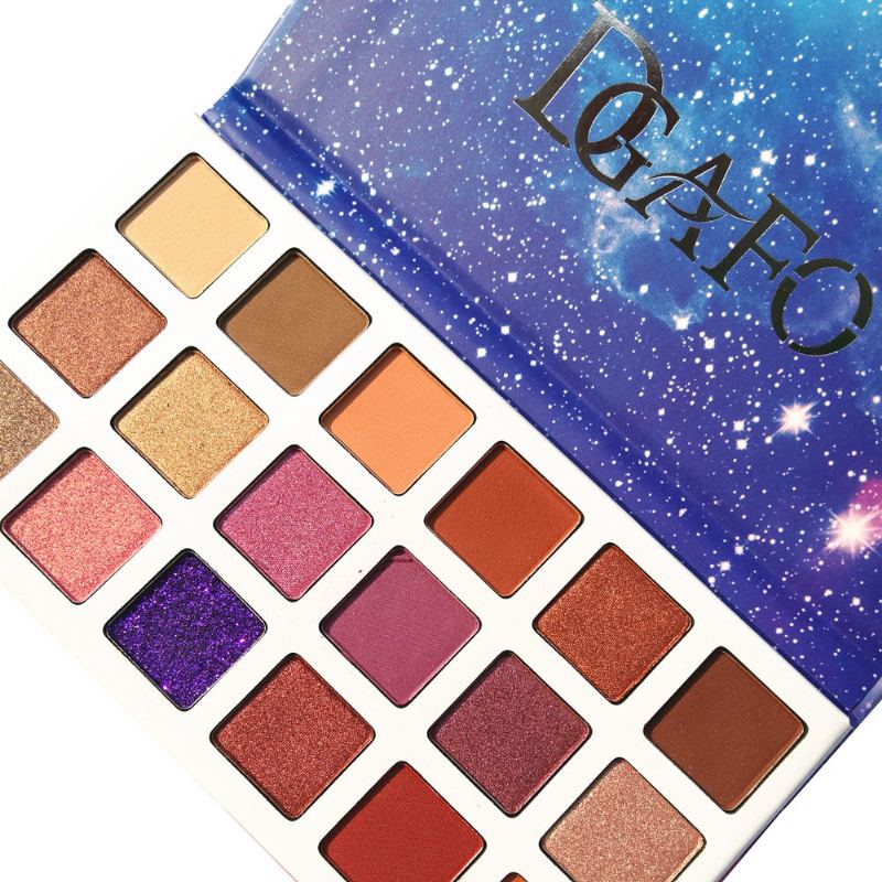 Paletka Očních Stínů S 18 Barvami Purple Starry Sky Long-trining Eye Shadow Eye Pressed Pigment Powder