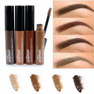 Popfeel Eyebrow Enhancer Gel Voděodolný Dlouhotrvající Oční Make-up Barevný Hnědá Černá Káva 4 Barvy