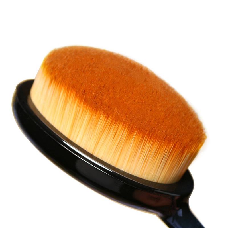 Profesionální Sada Štětců Na Pudrový Make-up Oval Cream Puff Toothbrush Black