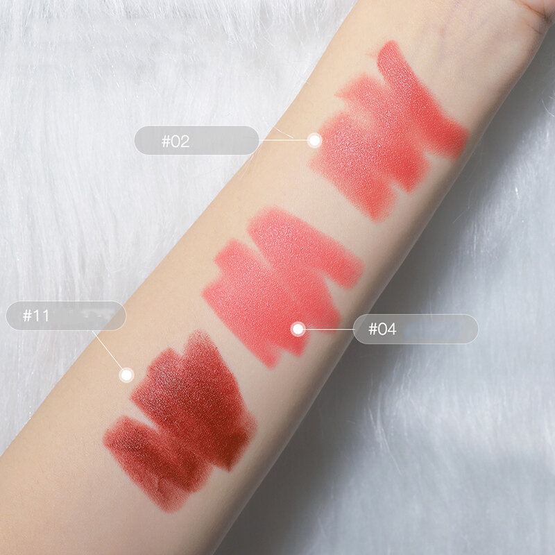 Sada 3 Barev Matných Rtěnek Nahých Hydratačních Krémů Smooth Lasting Waterproof Lipstick Makeup Dárková