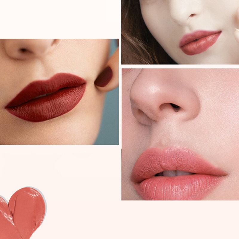 Sada 3 Barev Matných Rtěnek Nahých Hydratačních Krémů Smooth Lasting Waterproof Lipstick Makeup Dárková