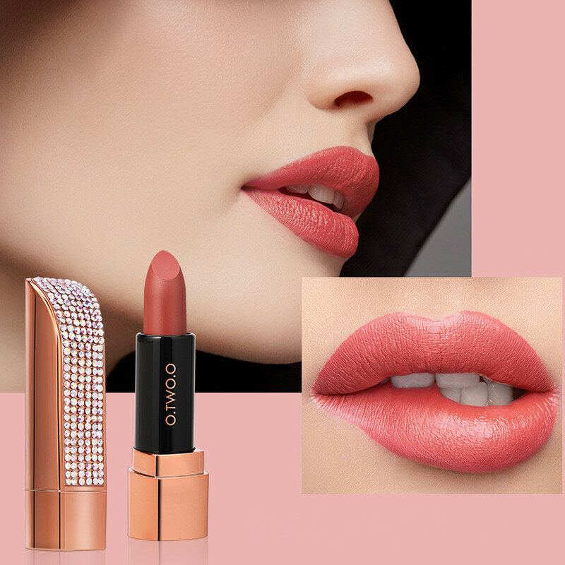 Sada 3 Barev Matných Rtěnek Nahých Hydratačních Krémů Smooth Lasting Waterproof Lipstick Makeup Dárková